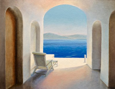 Santorini 9 by Trevor Neal